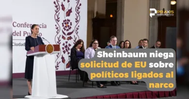 Sheinbaum niega solicitud de EU sobre políticos ligados al narco