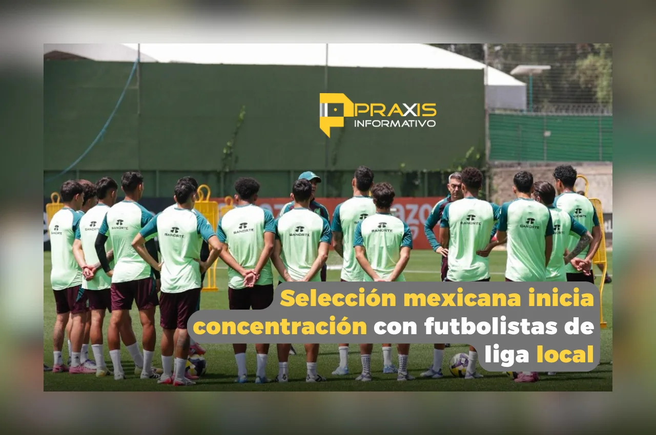 Selección mexicana inicia concentración con futbolistas de liga local